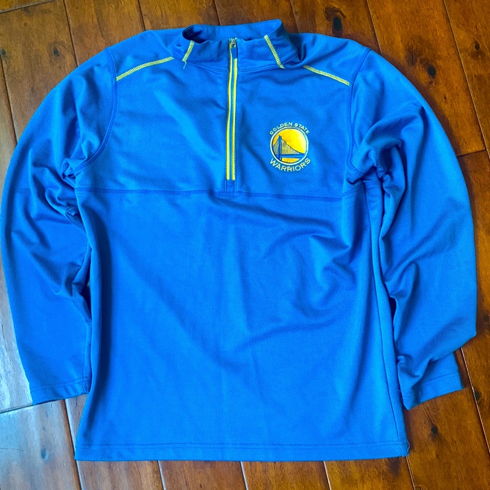 Golden State Warriors long sleeve 1/4 zip. Men’s medium